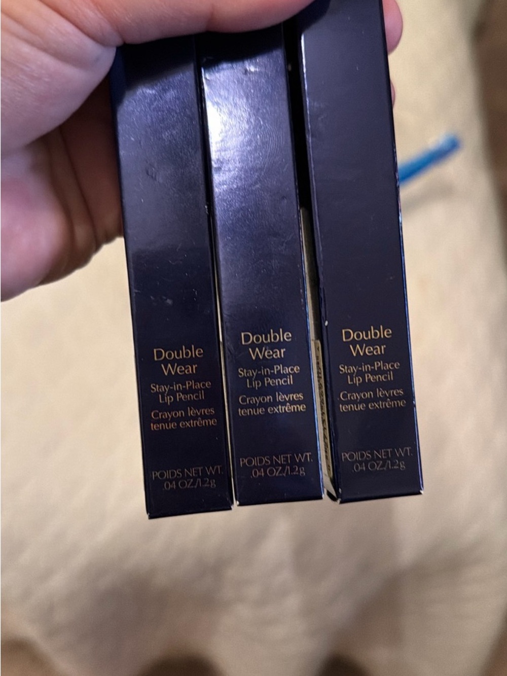 Estee Lauder Double Wear Stay-in-Place Lip Pencil - Navy & Gold Packaging